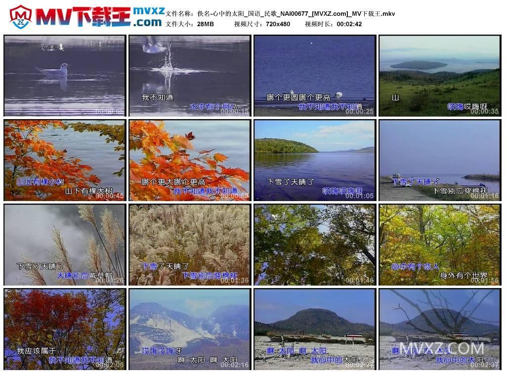 佚名-心中的太阳_国语_民歌_NAI00677